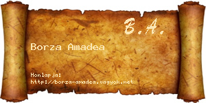 Borza Amadea névjegykártya